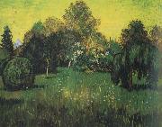 Vincent Van Gogh Public Park with Weeping Willow :The Poet's Garden i (nn04) France oil painting reproduction